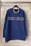 min min tunik İndigo